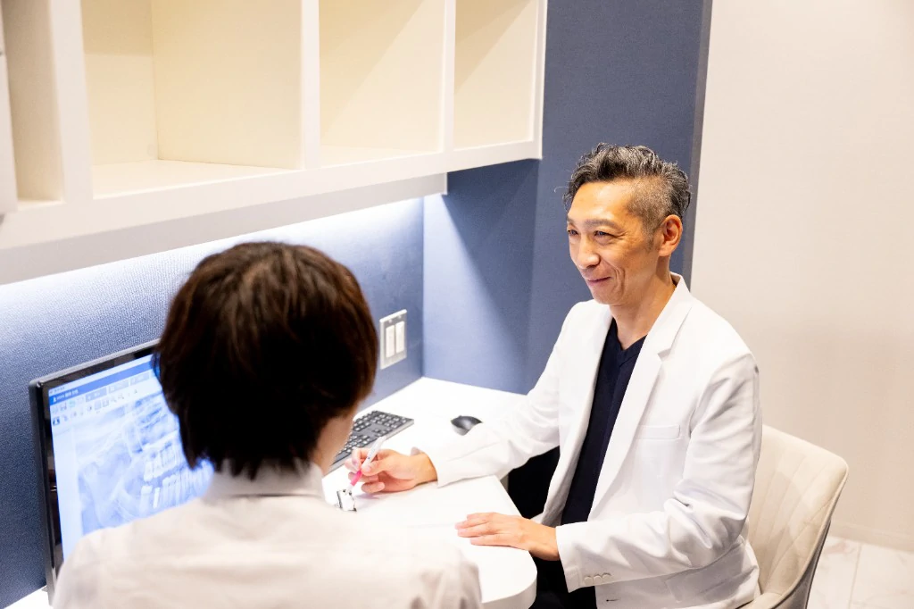 顎関節症と連携したカウンセリングの様子